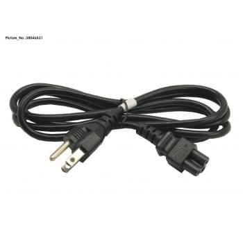 POWER CABLE US W.3PIN 1.8M