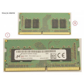 MEMORY 8GB DDR4