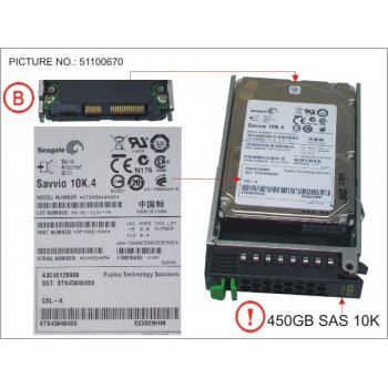 HD SAS 6G 450GB 10K HOT PL...