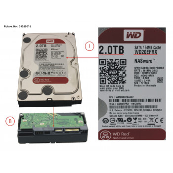 HDD 2 TB WD RED FOR NAS