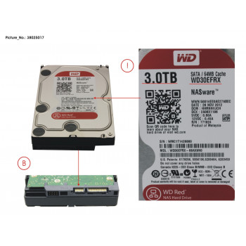 HDD 3 TB WD RED FOR NAS
